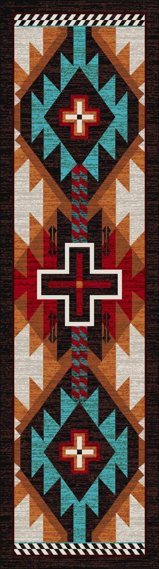 Rustic Cross - Electric Floor Runner - Your Western Decor, LLC