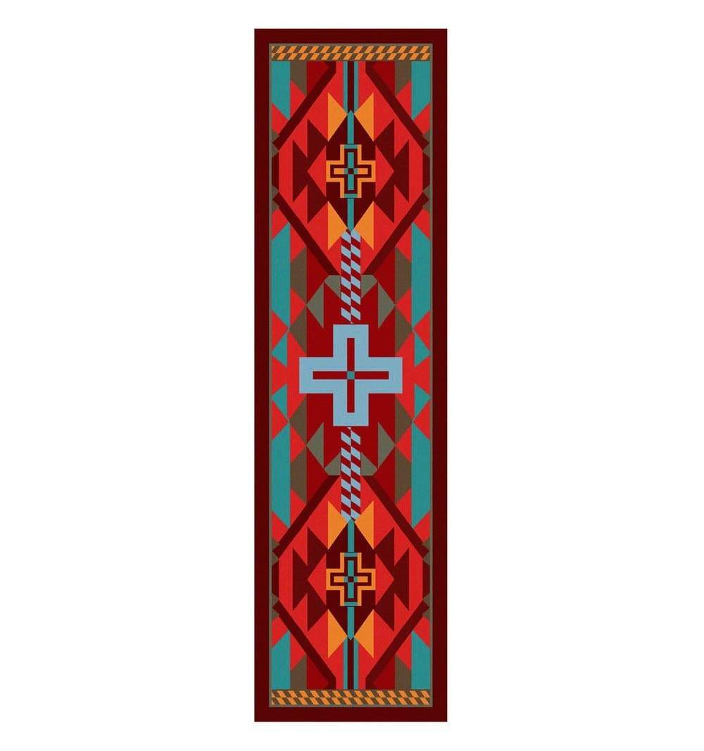 Rustic Cross Southwest Floor Runner - Sunset - Made in the USA - Your Western Decor