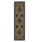 Pine Cone & Bears Floor Runner - Made in the USA - Your Western Decor