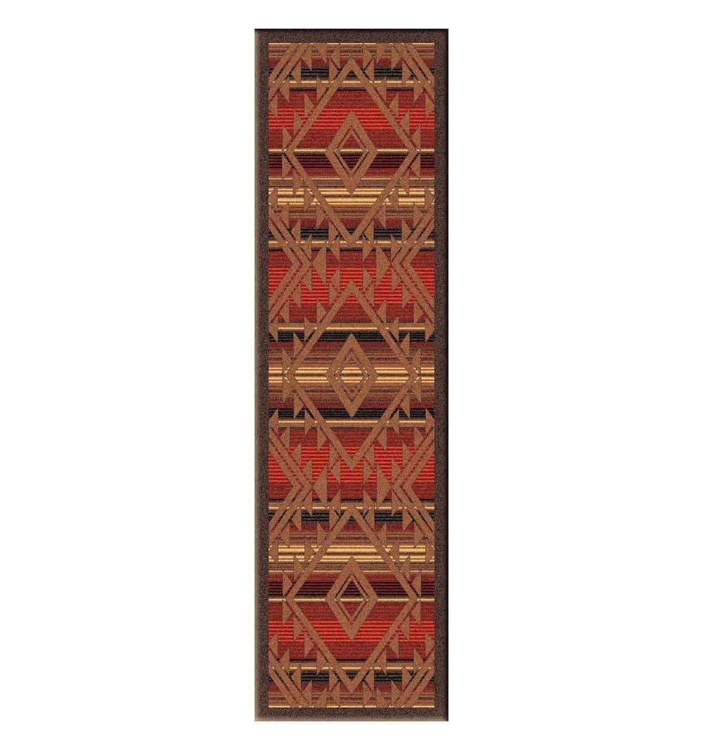 Santa Fe Southwestern Runner Rug. Made in the USA Rug. Your Western Decor