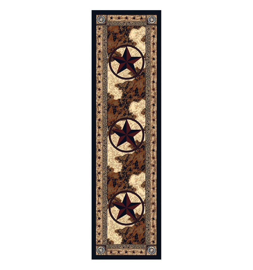 Cowhide Print & Western Star Area Rugs - Your Western Decor, LLC