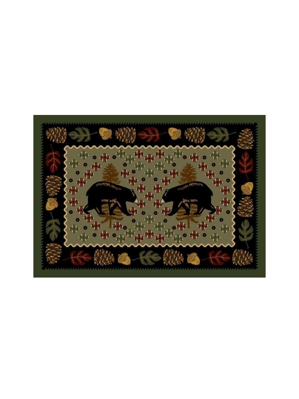 Patchwork Bear Rugs - 3 Colors - Your Western Decor, LLC