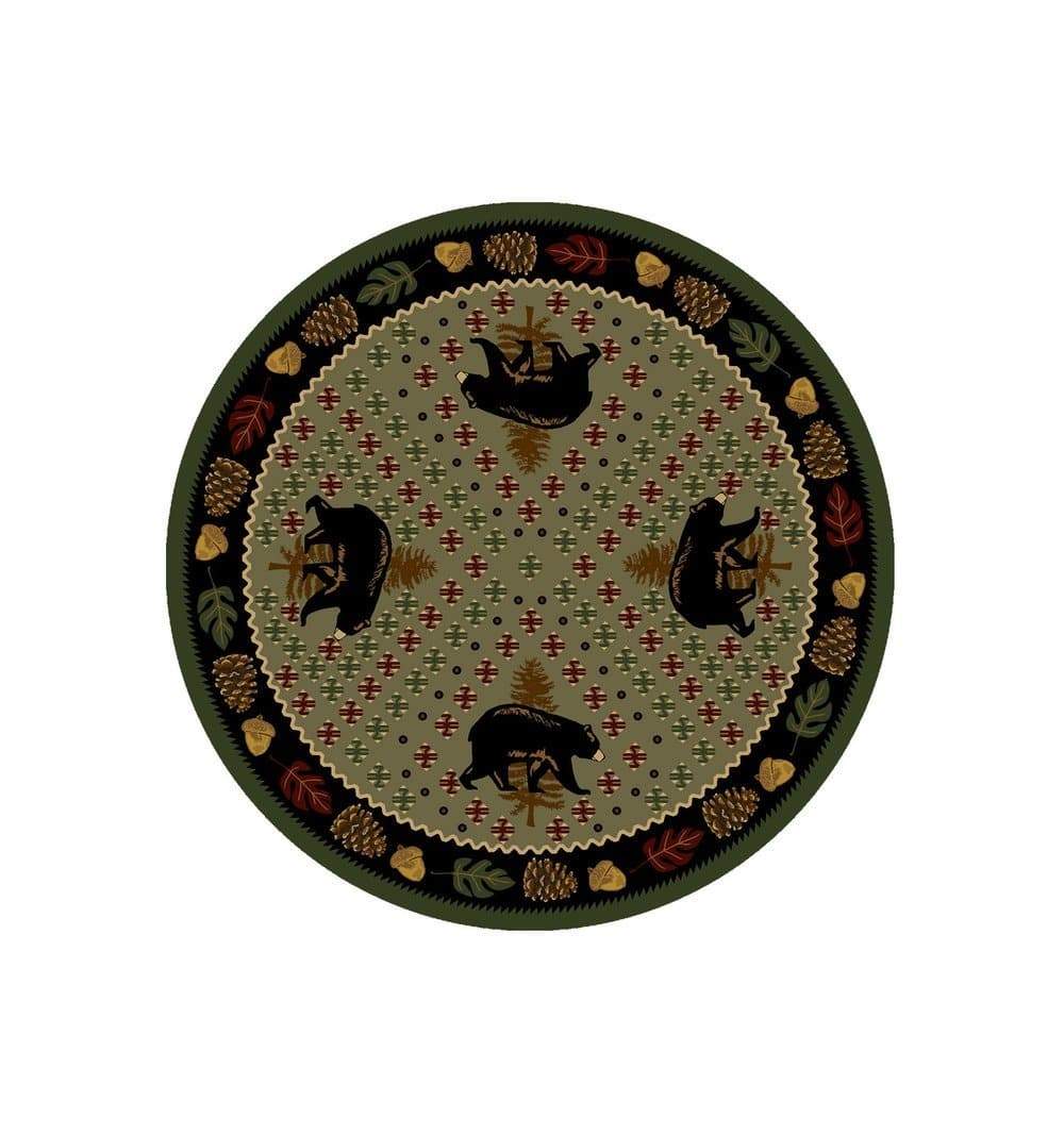 Patchwork Bear Rugs - 3 Colors - Your Western Decor, LLC