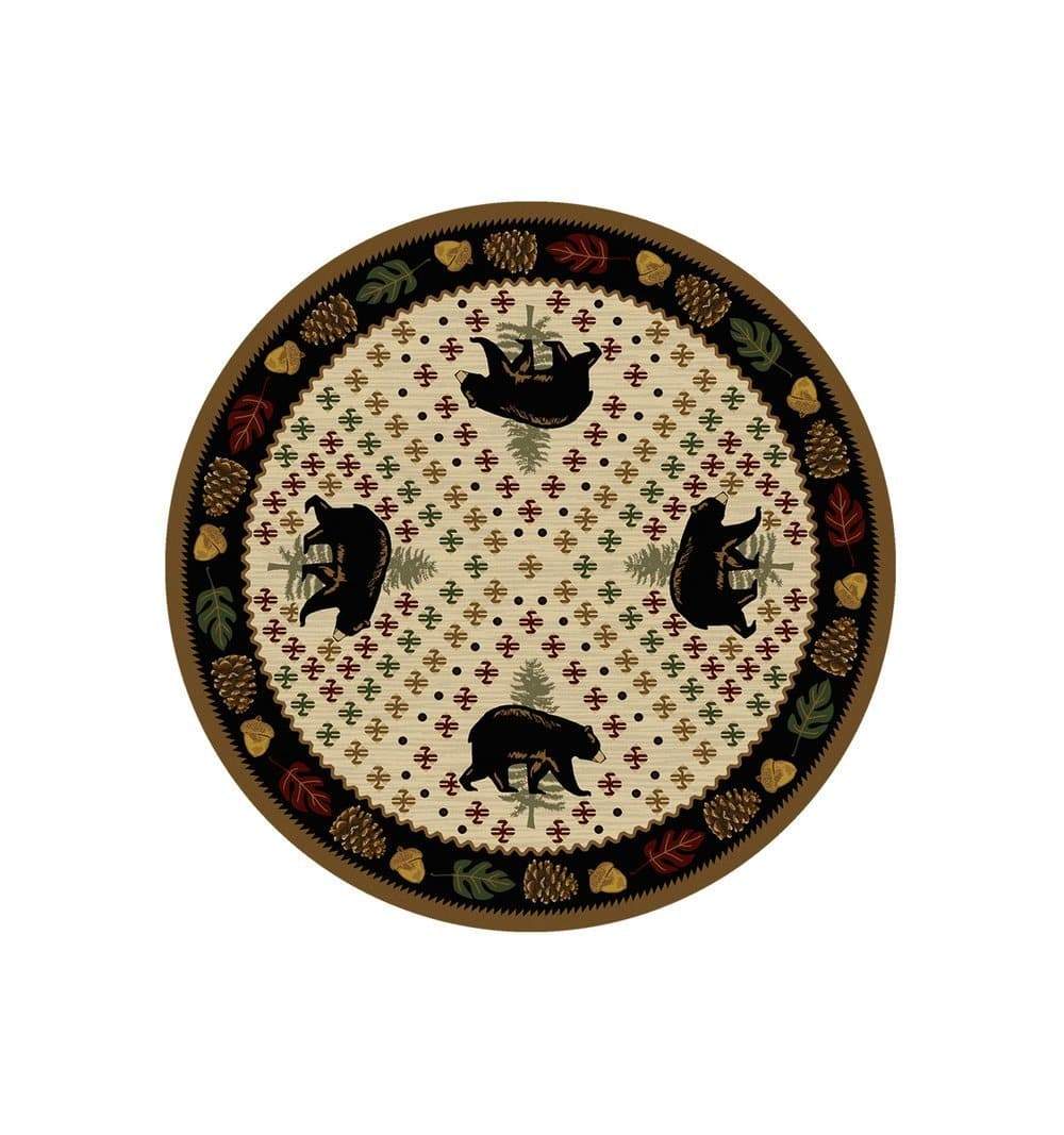 Patchwork Bear Rugs - 3 Colors - Your Western Decor, LLC