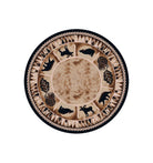 Northern Wildlife Round Area Rug - Made in the USA - Your Western Decor