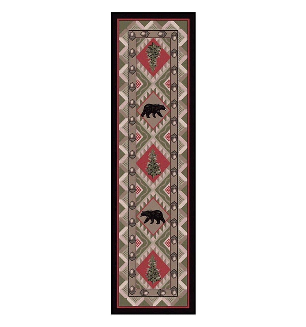 Quilted Forest Cabin Floor Runner - Made in the USA - Your Western Decor, LLC