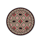 Quilted Forest Cabin 8' Round Area Rug - Made in the USA - Your Western Decor, LLC
