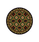 Quilted Forest Cabin 8' Round Area Rug - Made in the USA - Your Western Decor, LLC