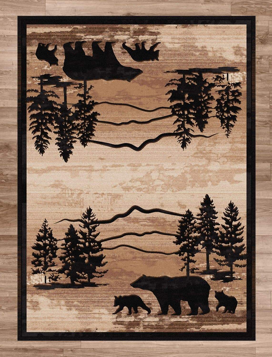 Northern Wildlife Area Rug - Made in the USA - Your Western Decor