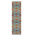 Turquoise blue, red, orange Sacred Trails Southwestern Floor Runner - Made in the USA - Your Western Decor