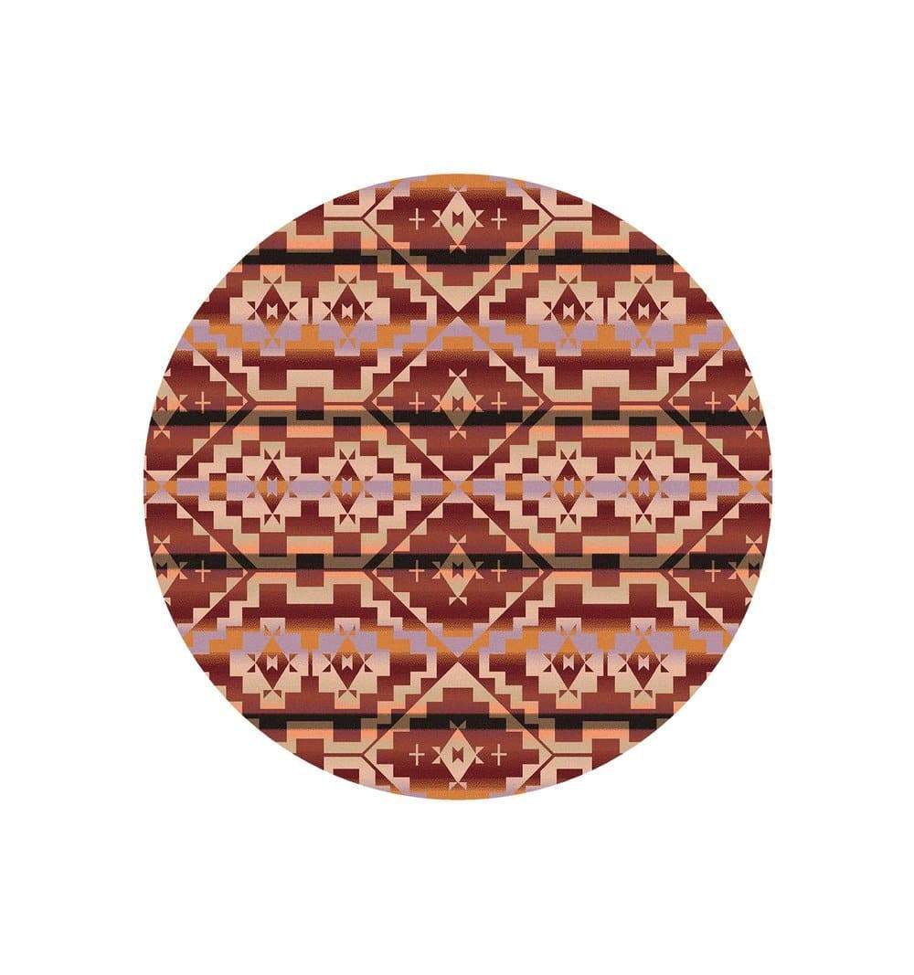 Life Path Fire Round Area Rug made in the USA - Your Western Decor