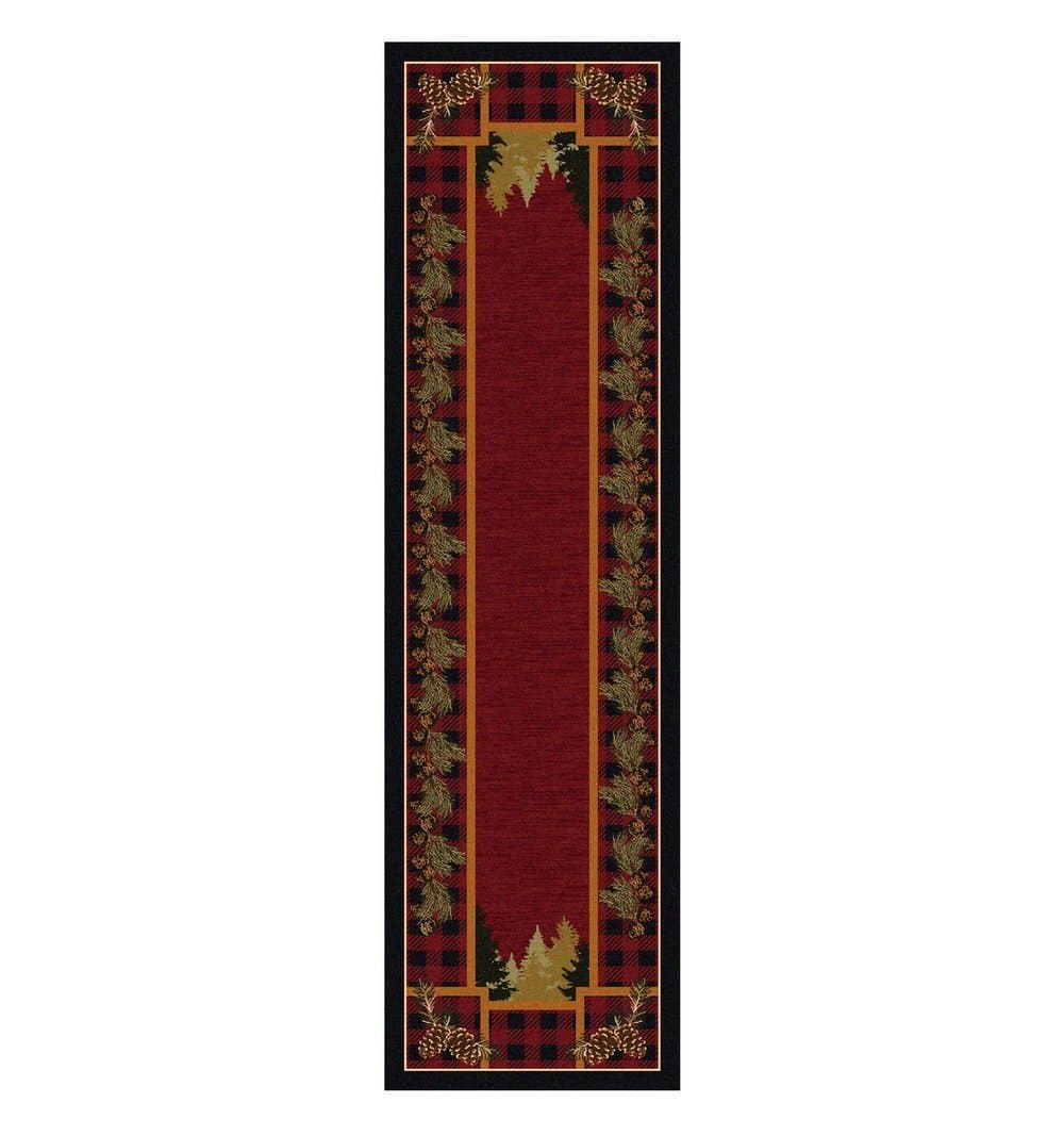 Plaid Woodsman Floor Runner - Made in the USA - Your Western Decor