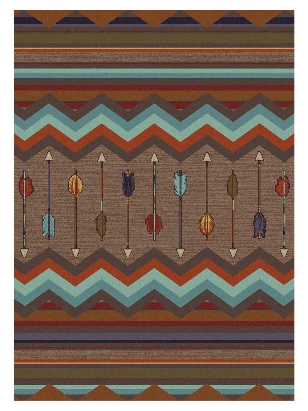 Cresting Fletcher Arrow Rugs - Your Western Decor, LLC