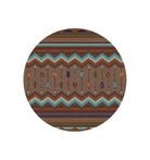 Cresting Fletcher Arrow 8' Round Area Rug - Your Western Decor, LLC