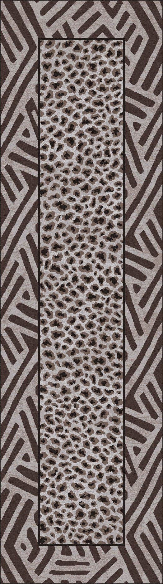 Saharan Roots Leopard 2x8 Floor  Runner - Made in the USA - Your Western Decor