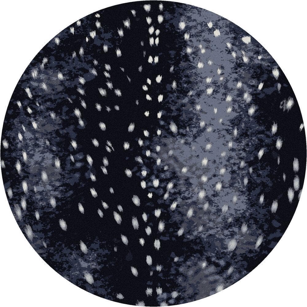 Spotted Night Hide 8' Round Area Rug - Made in the USA - Your Western Decor