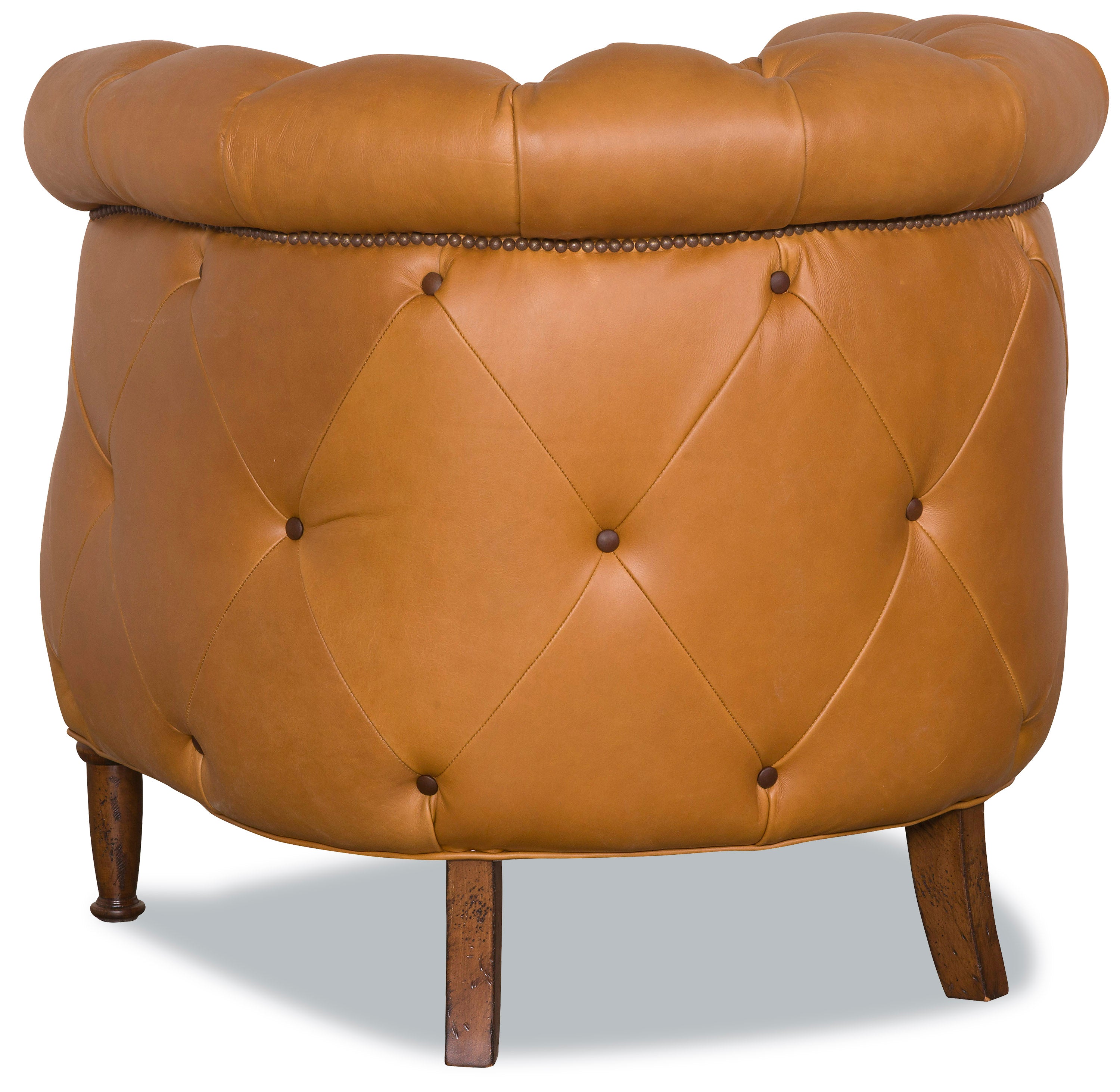 Tufted leather chair back detail - Blue Mountain Brands USA