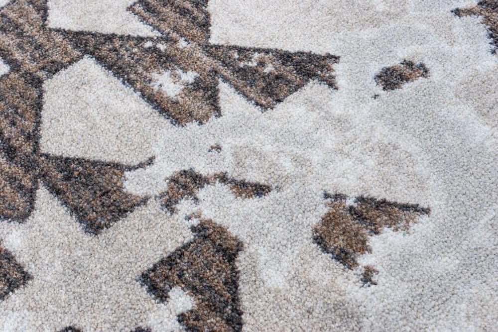 Distressed grey and cream area rugs Detail. Made in the USA. Your Western Decor