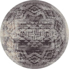 Distressed Rustic Cross Round Area Rug - Sandstone - Your Western Decor, LLC