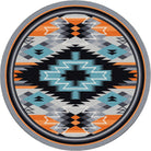 Fire Radio Waves Round Rug - Your Western Decor