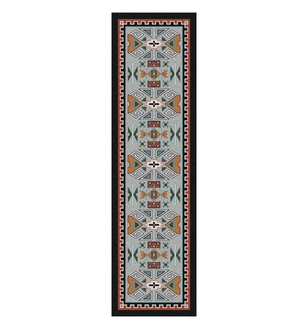 Four Rams Rust Boarder Floor Runner made in the USA - Your Western Decor