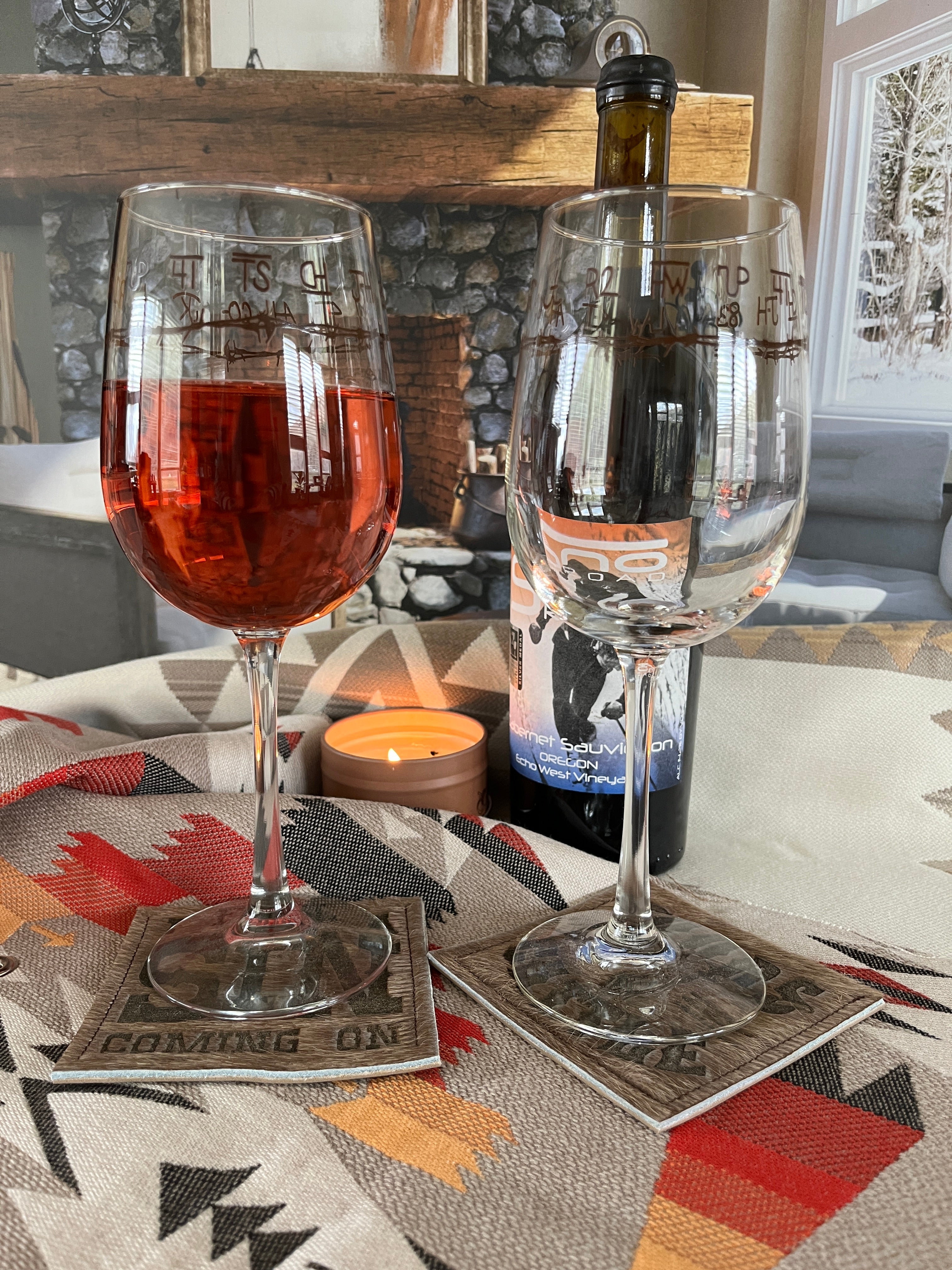Exclusive Blue Mountain Brands Wine Glasses made in the USA