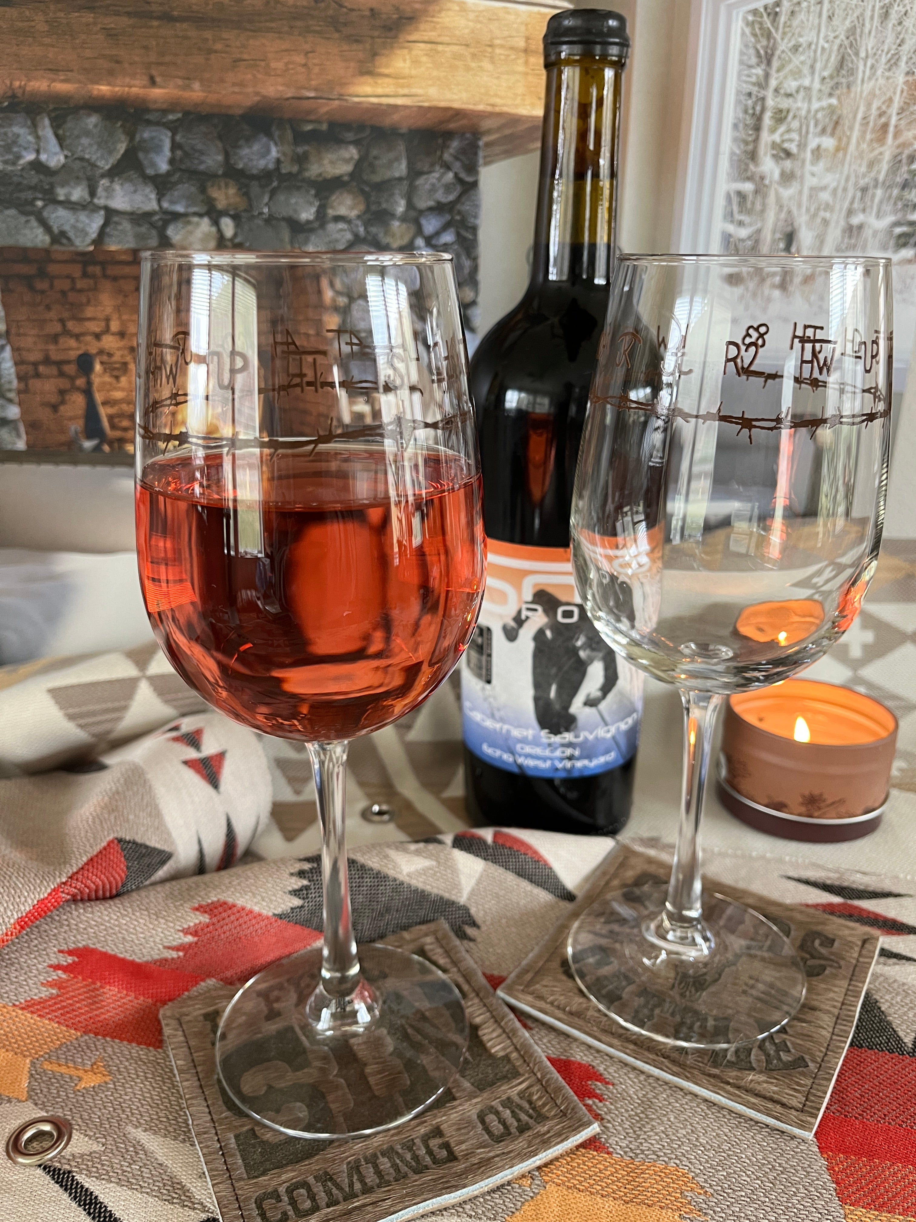 Exclusive Blue Mountain Brands Wine Glasses made in the USA