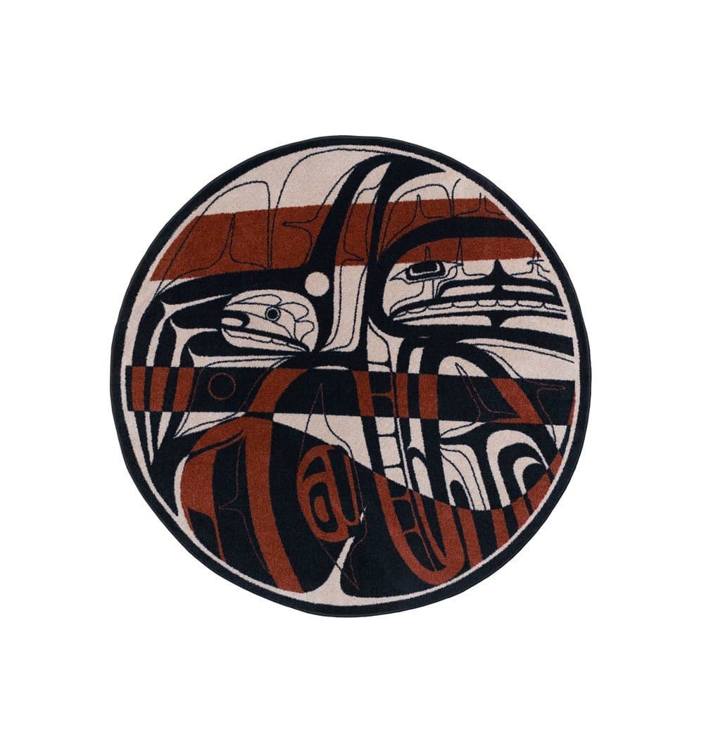 Mike Dangeli Northern Stripes art around area rug - Your Western Decor