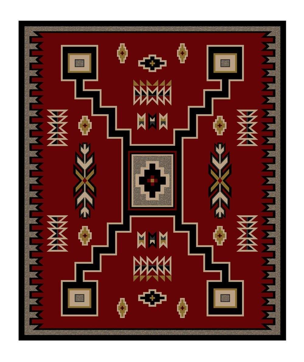 Old Crow Southwestern Area Rug 11x13 - made in the USA - Your Western Decor