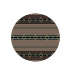 Old Timer Stone & Turquoise Round Area Rug - Made in the USA - Your Western Decor
