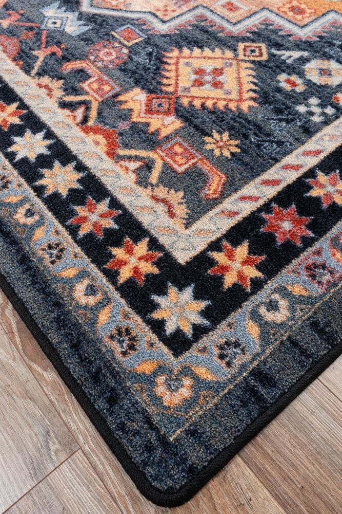 Persian Version Area Rug Serged Corner Detail - Your Western Decor, LLC