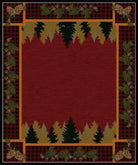 Plaid Woodsman 11x13 Lodge Area Rug - Made in the USA - Your Western Decor, LLC