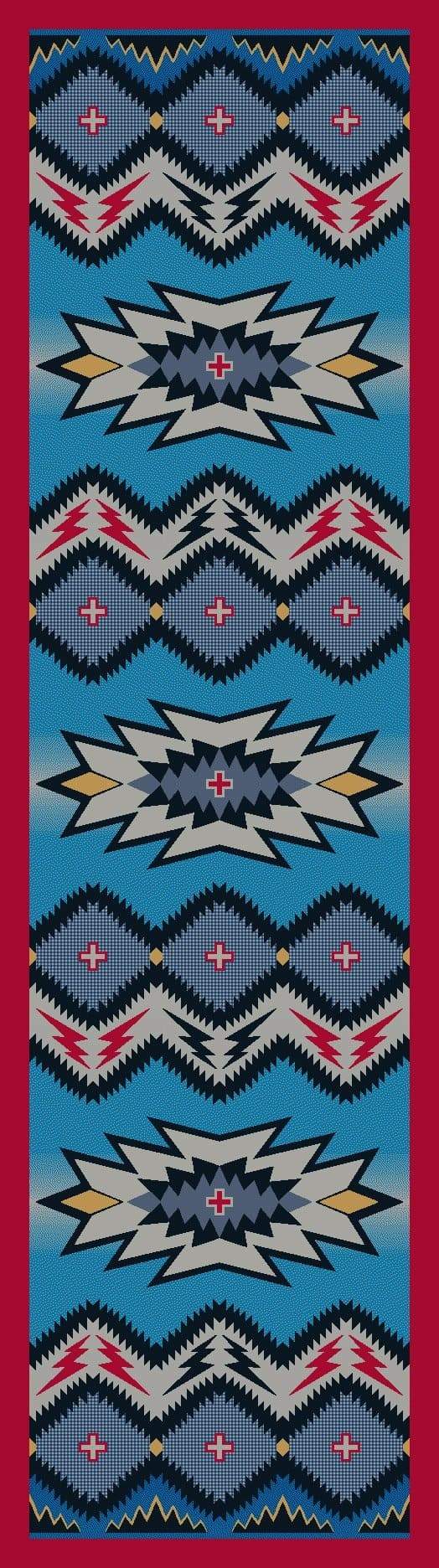 Southwest Denim Floor Runner - Made in the USA - Your Western Decor