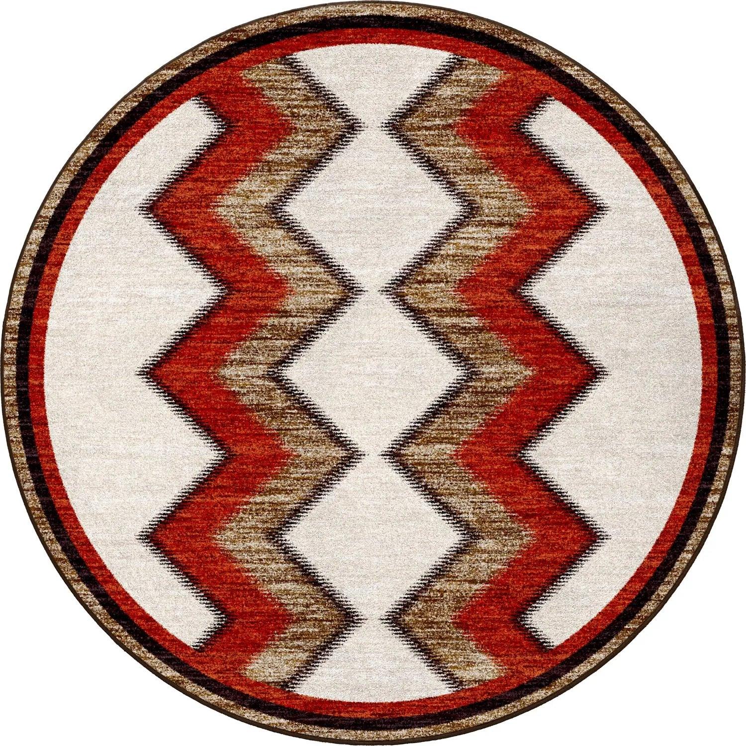 Southwest Rancho Sierra Round Rug | Your Western Decor