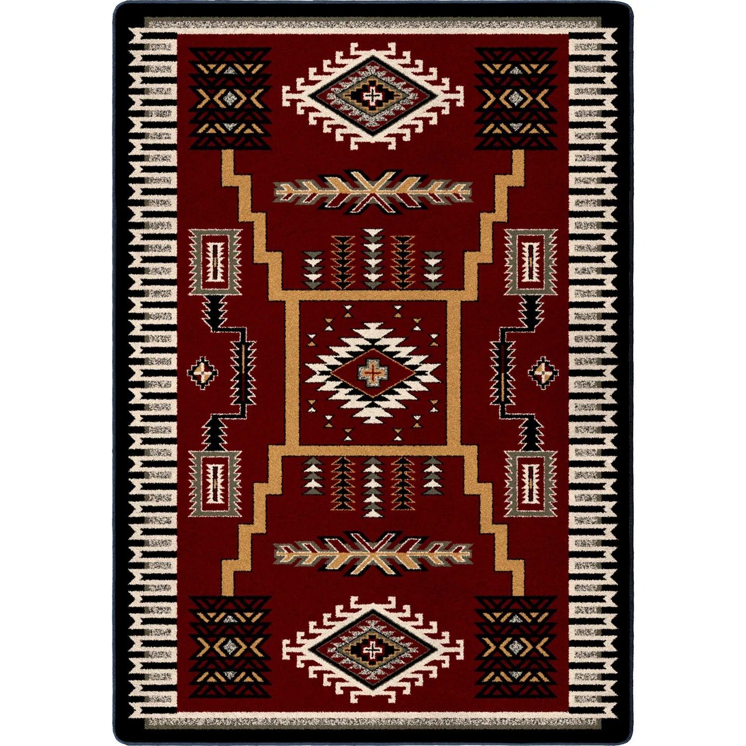 Wild Whiskey Area Rugs in Garnet | Your Western Decor