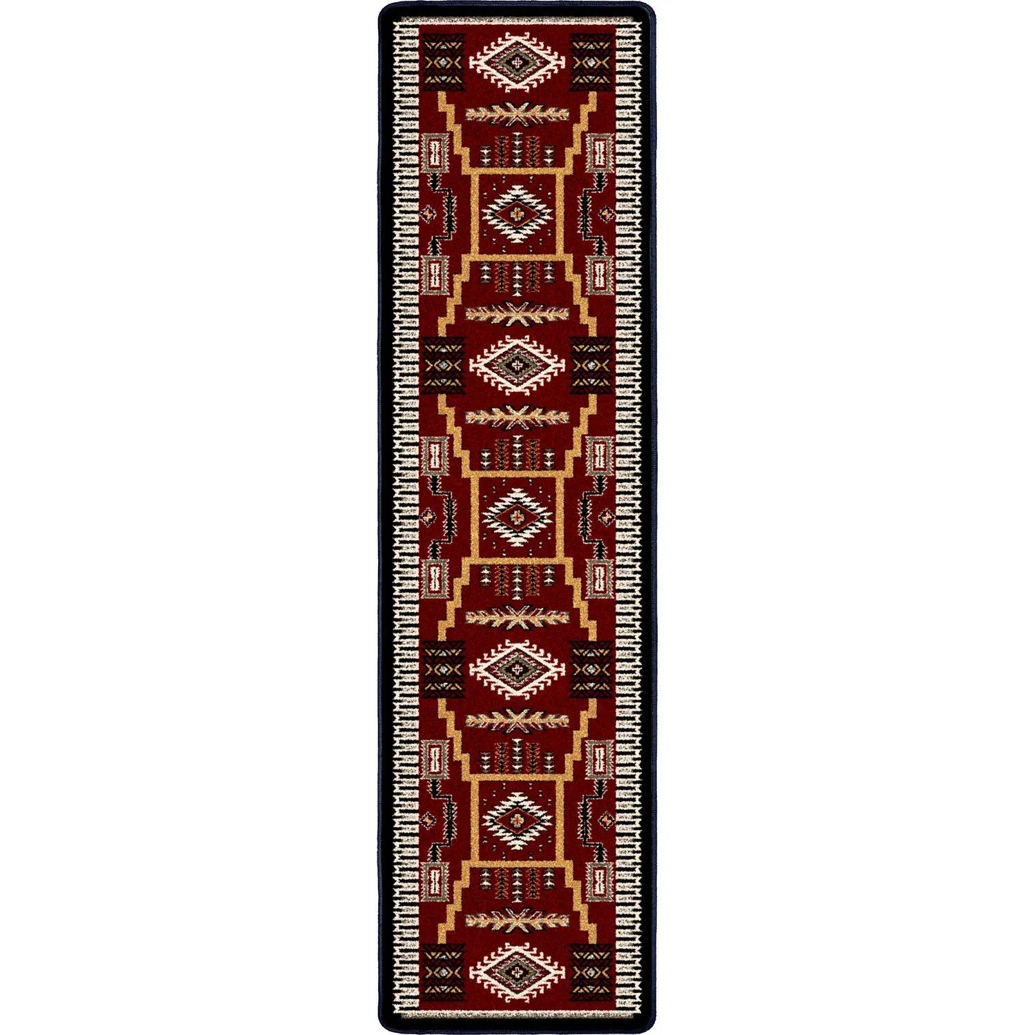 Wild Whiskey Area Rugs in Garnet Runner | Your Western Decor