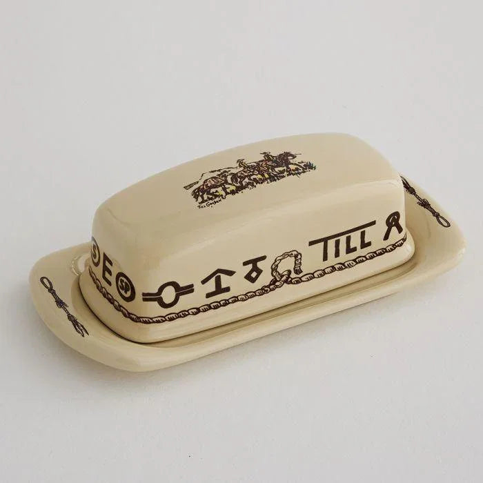 Yellowstone Westward Ho butter dish - Blue Mountain Brands USA