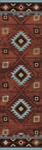 Aztec Whiskey River Rugs in Rust - Your Western Decor