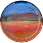 Lune Azul handmade glazed pottery plate made in the USA - Blue Mountain Brands USA