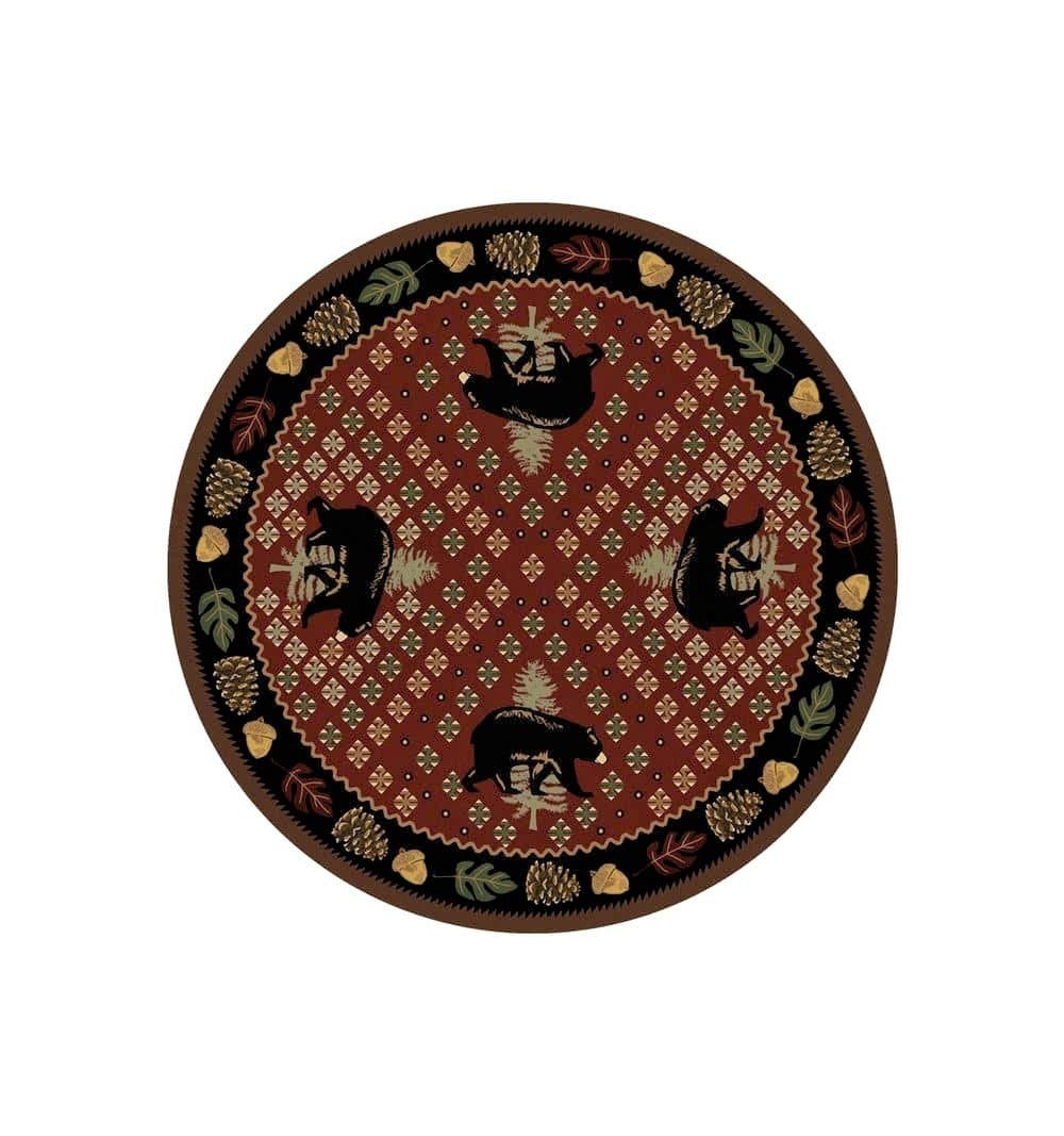 Patchwork Bear Rugs - 3 Colors - Your Western Decor, LLC