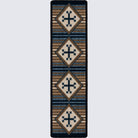 American made Southwest Bison Black Russet Floor Runner - Blue Mountain Brands USA
