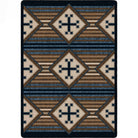 American made Southwest Bison Black Russet Area Rug - Blue Mountain Brands USA