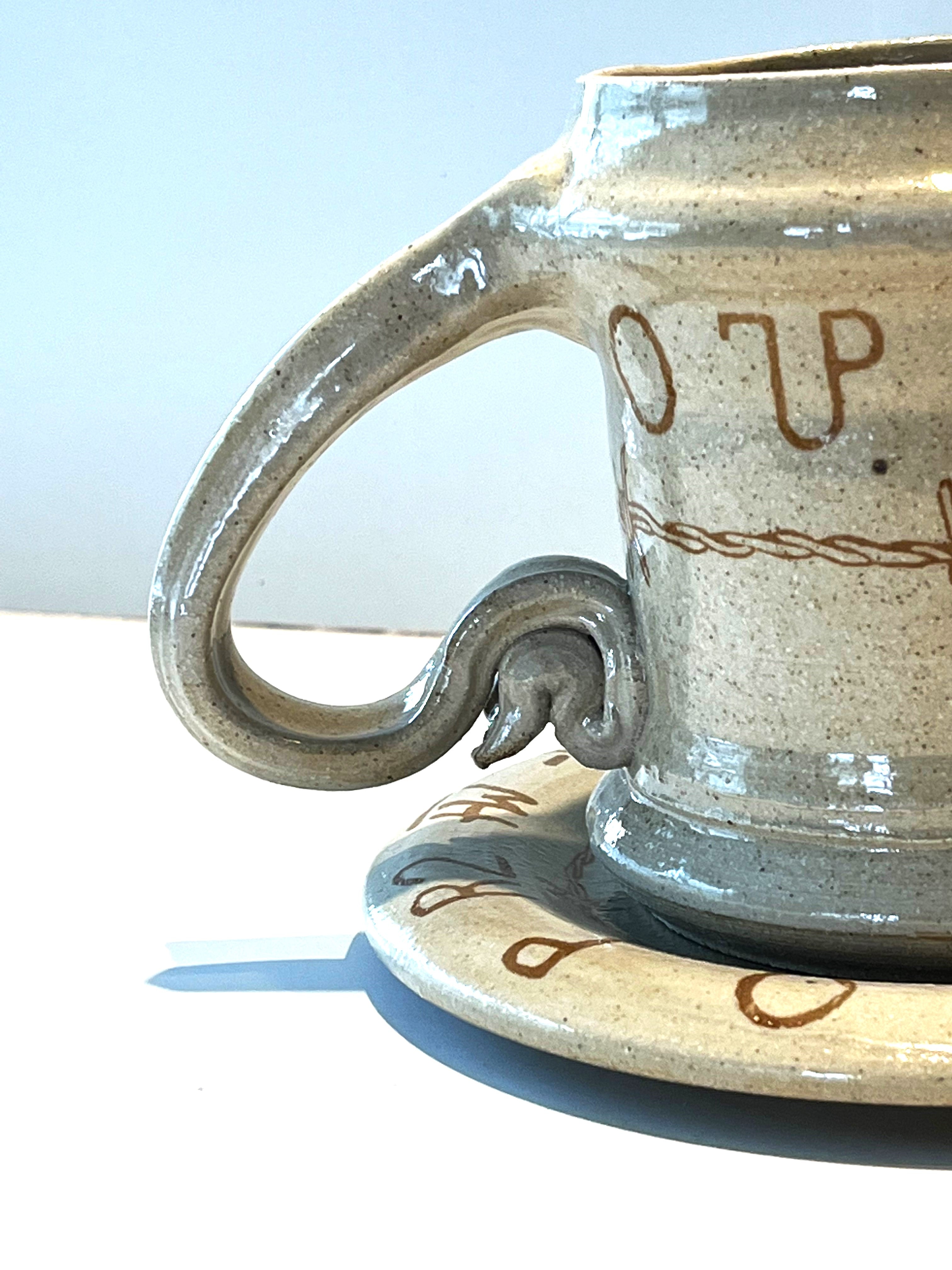 Blue Mountain Brands Mug handle detail - made in Pendleton, Oregon