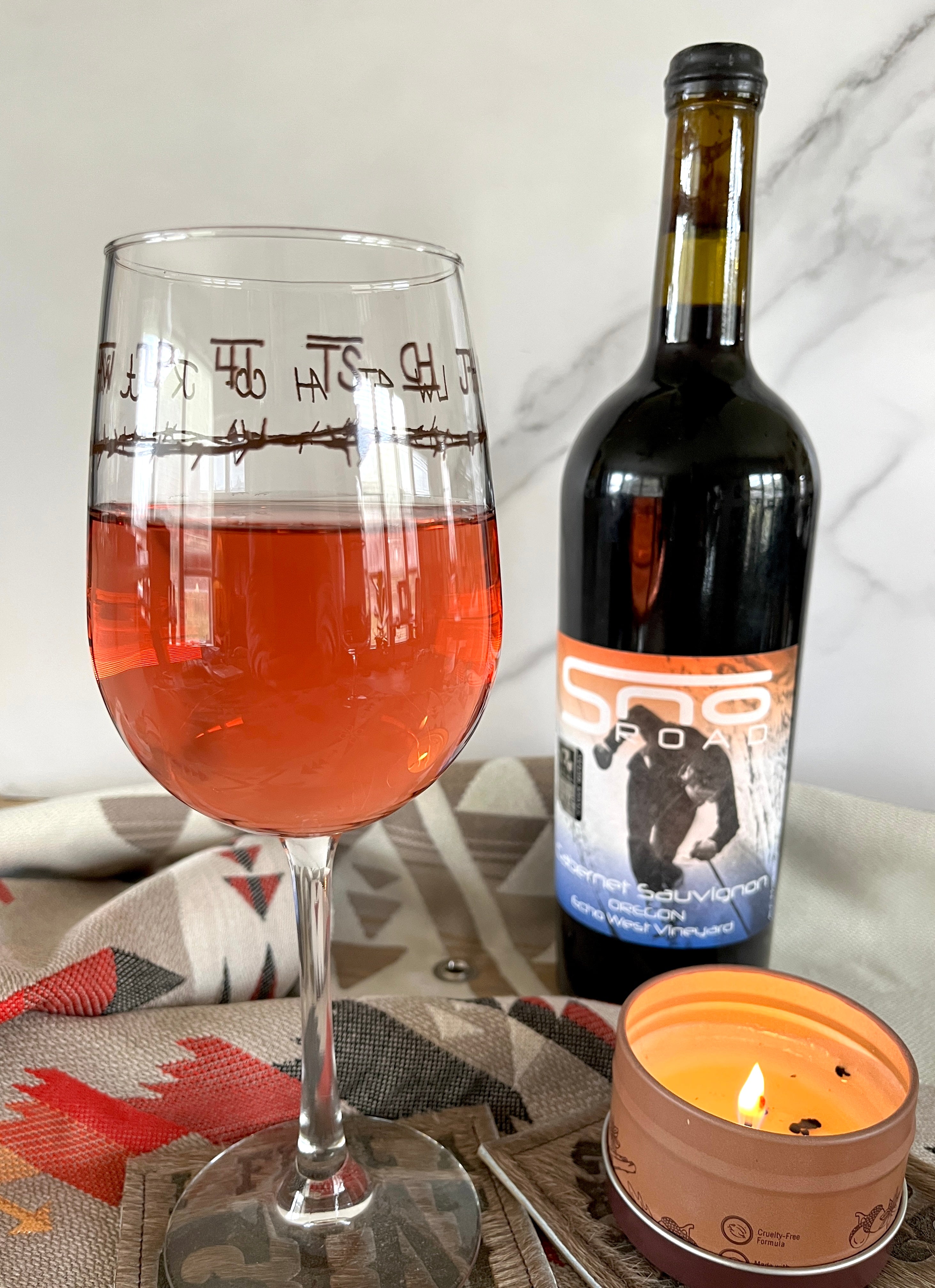 Exclusive Blue Mountain Brands Wine Glass made in the USA