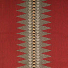 American made Broken Arrows upholstery fabric in red - Blue Mountain Brands USA