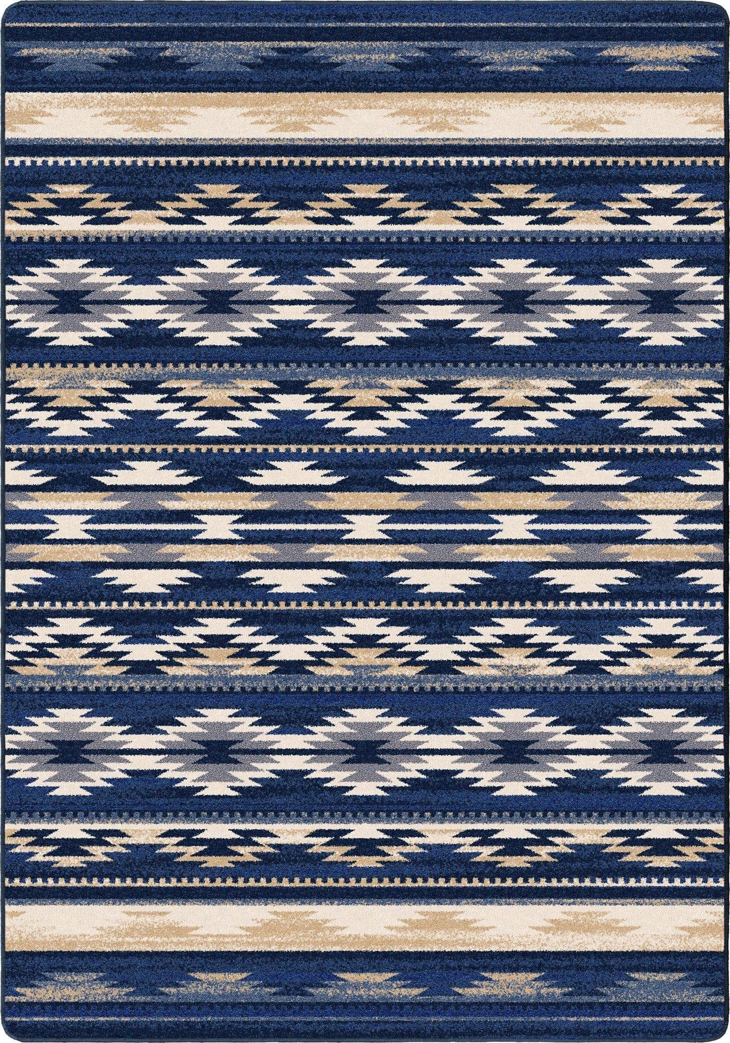 Cornflower Aztec Area Rug - Rugs Made in the USA - Your Western Decor