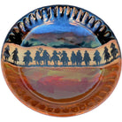 Glazed pottery fluted pie pan - Handmade in the USA - Blue Mountain Brands