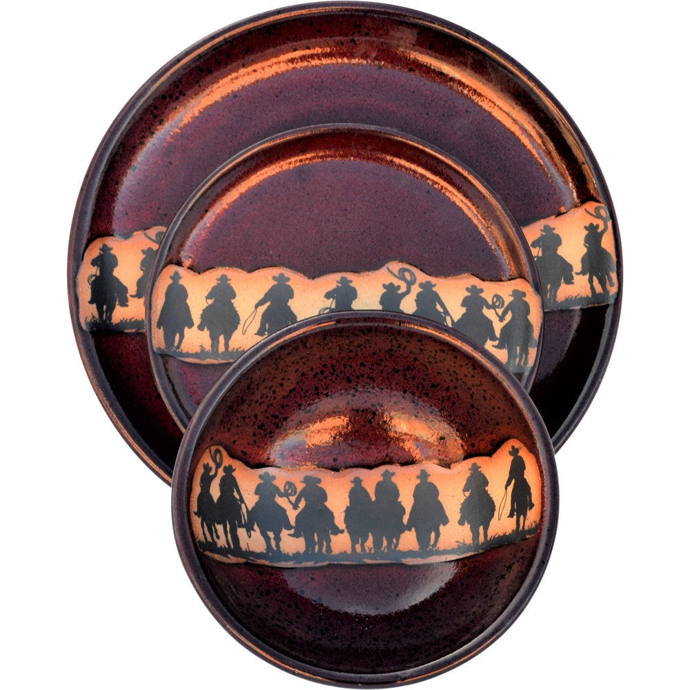 Cowboy Posse Western Dishes in Red -  Blue Mountain Brands USA