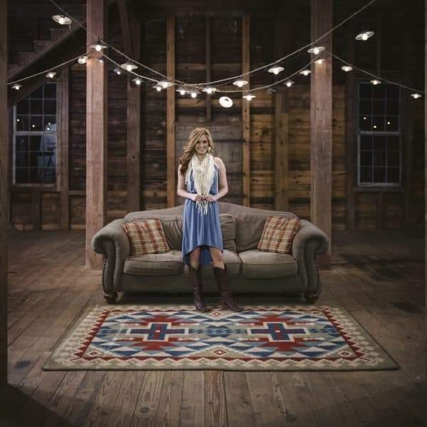 Dry Valley Kilim Area Rug. Southwestern style area and accent rugs. Made in the USA. Your Western Decor, LLC