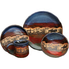 Forest moose glazed pottery dishes, made in the USA - Your Western Decor